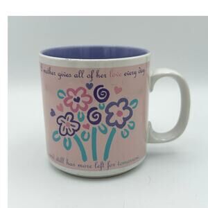 Vintage 80s A Mother Gives Love Mug by Russ Berrie coffee tea cup mug